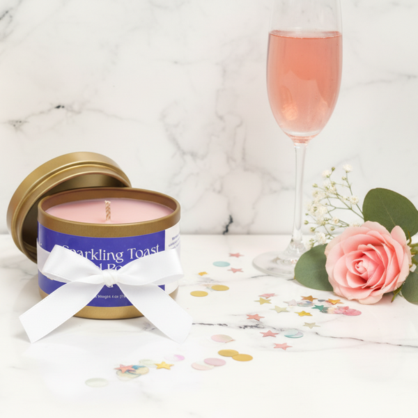 Sparkling Toast Candle